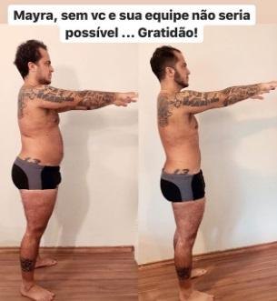 'FELICIDADE': Thammy Miranda perde 10 quilos e mostra antes e depois