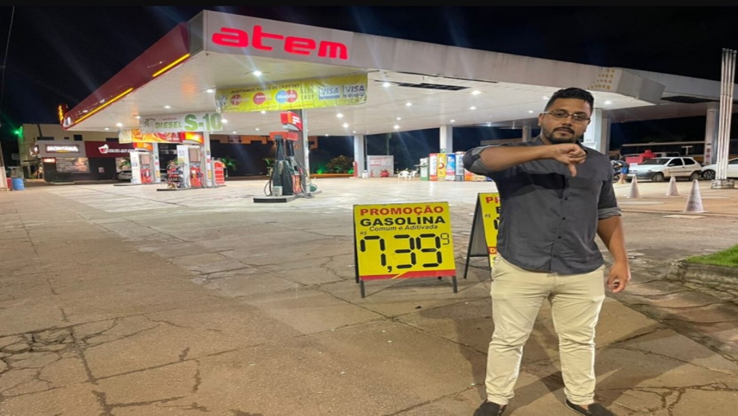 VALORES: Vereador Dr. Gilber fiscaliza postos de combustíveis contra aumento abusivo de preços