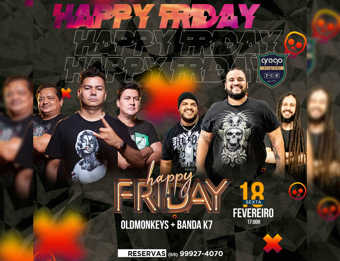 SHOWS: Feijuka com Rock e Cinco atrações vão passar pelo palco do Grego Original 