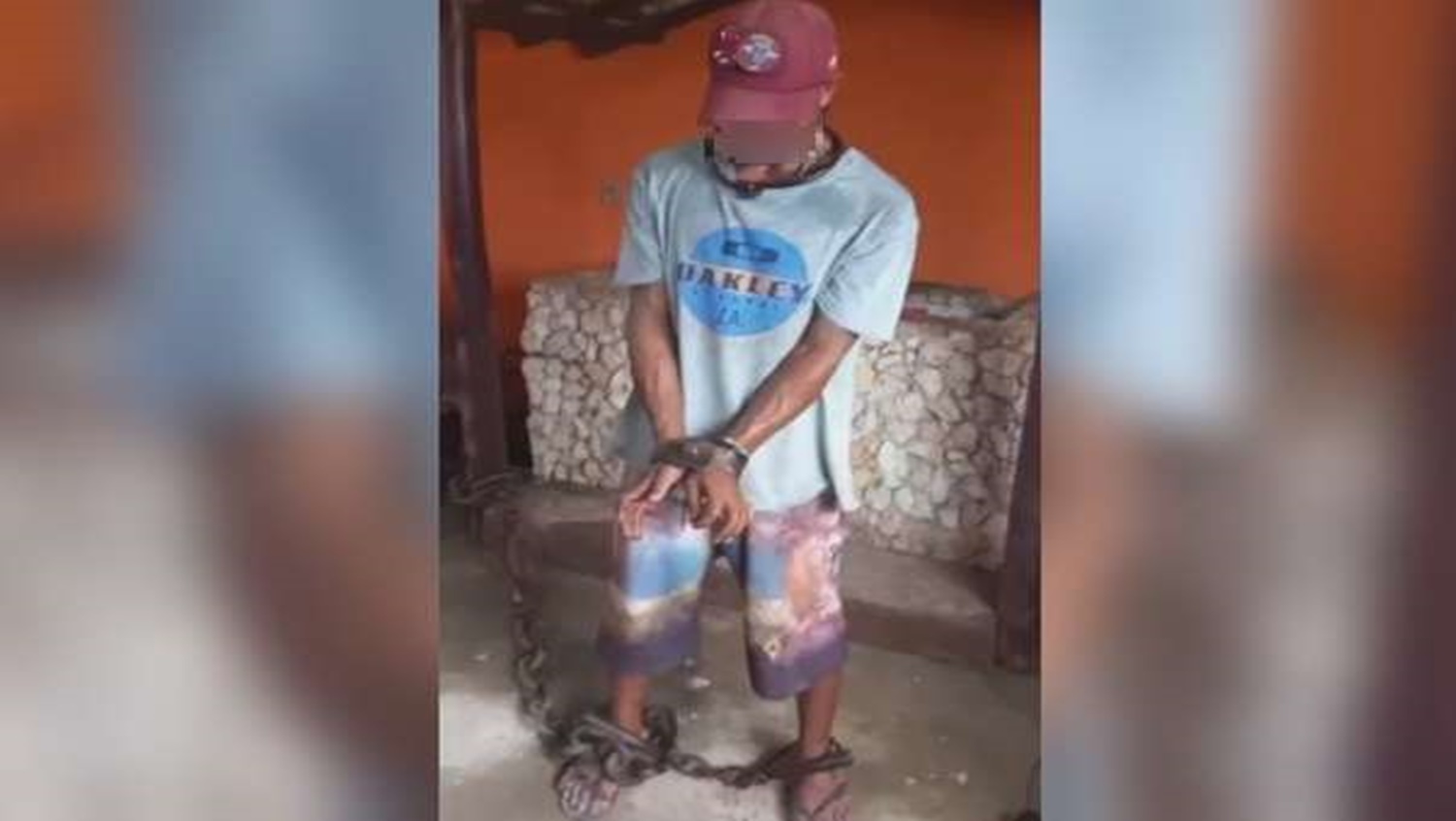 SEM NOÇÃO: Médico acorrenta homem negro, faz vídeo e diz que é brincadeira