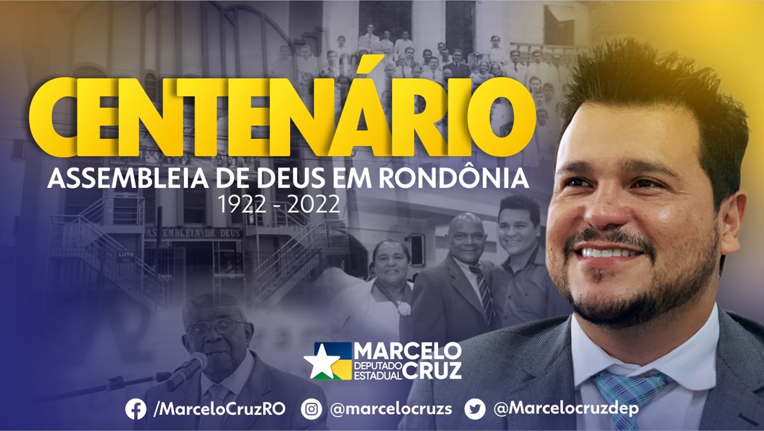 HOMENAGEM: Marcelo Cruz concede Medalha do Mérito Legislativo para Igreja Assembleia de Deus e Pastores
