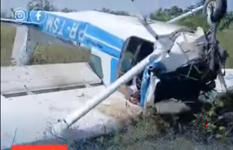 ACIDENTE AÉREO: Avião cai no Aeroclube e deixa mortos e feridos