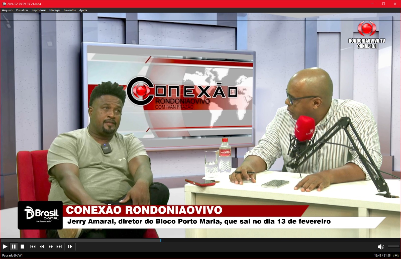 CONEXÃO RONDONIAOVIVO:  Jerry Amaral, diretor do Bloco Porto Maria, convida para desfile no dia 13 