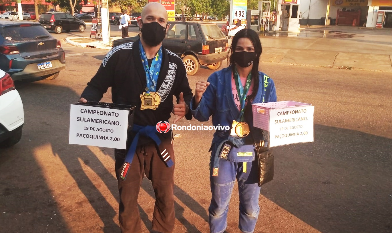 JIU-JITSU: Atletas rondonienses vendem paçocas nas ruas para disputar campeonato no Rio
