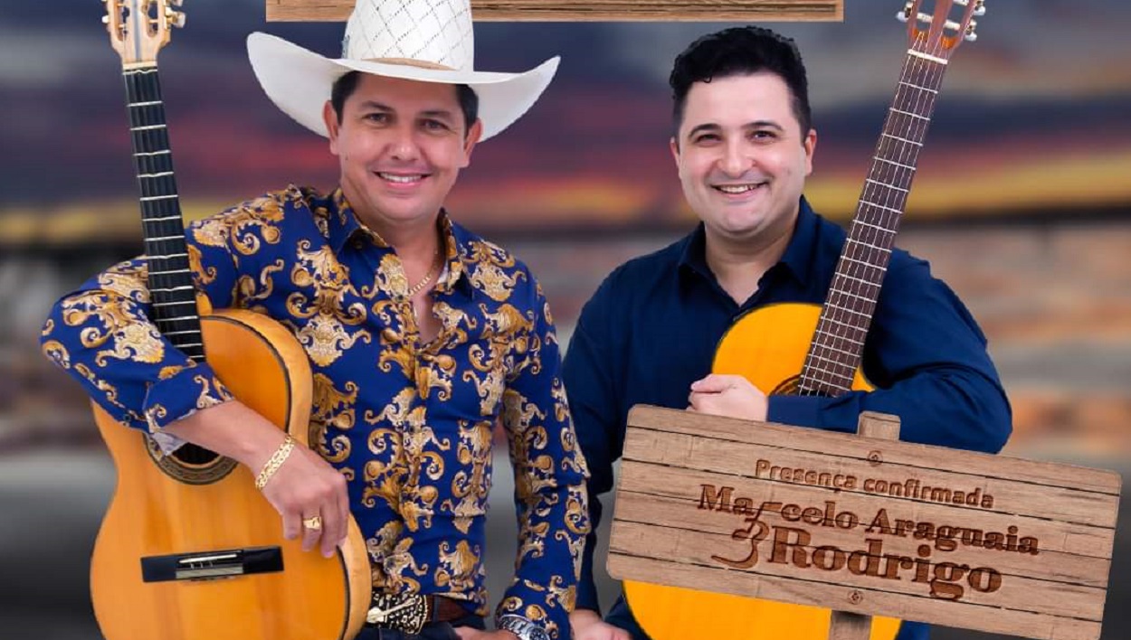 MODÃO: Dupla Marcelo Araguaia e Rodrigo se apresentam no Racho Rio Jaci neste sábado