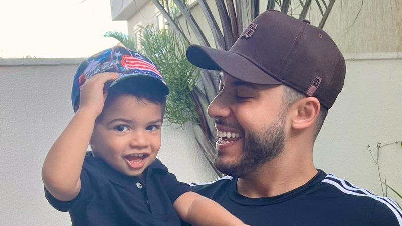 Murilo Huff encanta ao mostrar o filho com Marília Mendonça falando inglês