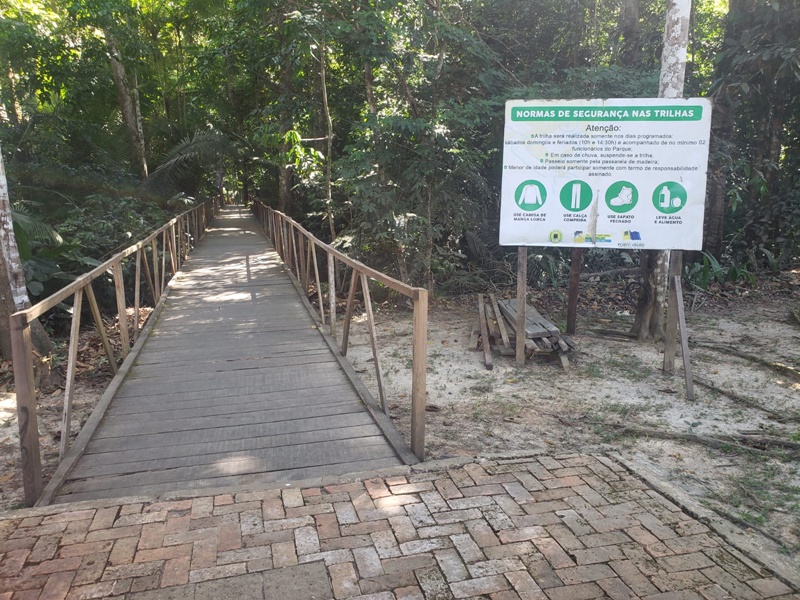MELHORIAS: Trilha do Parque Ecológico de Porto Velho está fechada para reforma