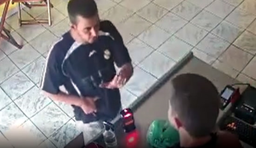 VÍDEO: Câmera de segurança flagra assalto à sorveteria em Ouro Preto do Oeste