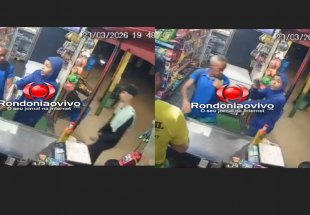 VÍDEO: Criminosos roubam motocicleta e celulares em comércio no Castanheira
