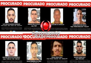 ORGANIZAÇÃO CRIMINOSA: Polícia divulga imagens de foragidos da Operação Audácia