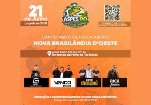 NESTE DOMINGO (21): Nova Brasilândia D’Oeste sedia Campeonato de Pesca Esportiva no Rio Branco 