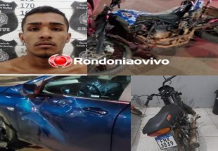 NO CERCO: PM sofre acidente durante perseguição para prender foragido com moto roubada 