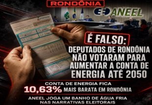 REPACTUAÇÃO DOS VALORES: Conta de luz fica 10,63% mais barata em Rondônia a partir desta quarta-feira 26