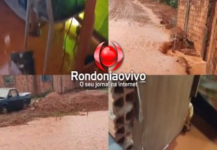 PEDIDO DE PROVIDÊNCIA: Moradores sofrem com prejuízos após água e lama invadirem casas em obra inacabada