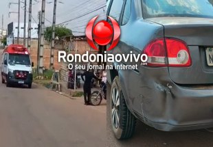 VÍDEO: Motoboy passa mal e bate em cheio na traseira de carro parado
