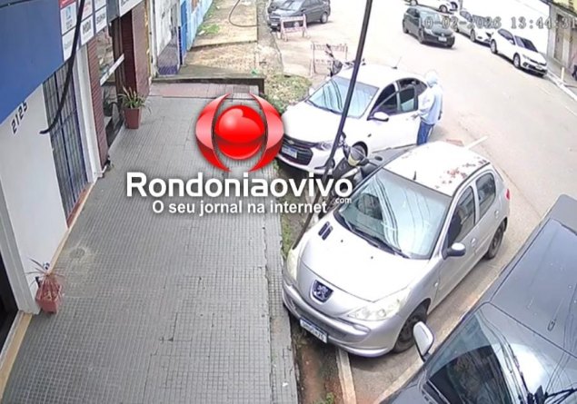 VÍDEO: Criminoso é flagrado furtando carro na região Central