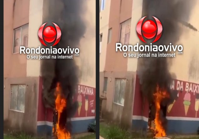 VÍDEO: Padrão de rede de distribuição de energia pega fogo no Orgulho do Madeira