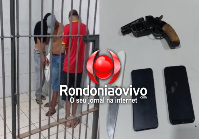 ARMADO: PM flagra trio do CV que ia fazer roubos de joias de ouro no Centro