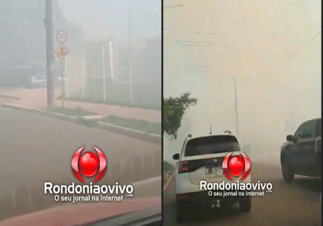 VÍDEO: Incêndio em terreno baldio leva fumaça para dentro de hospital