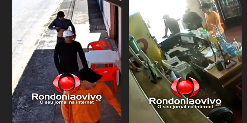 VÍDEO: Trio é filmado tentando assaltar idosa em comércio na região Central