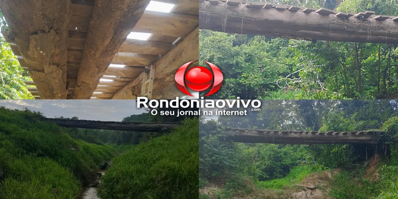 PEDIDO DE PROVIDÊNCIA: População fica isolada após risco de ponte desabar na zona rural
