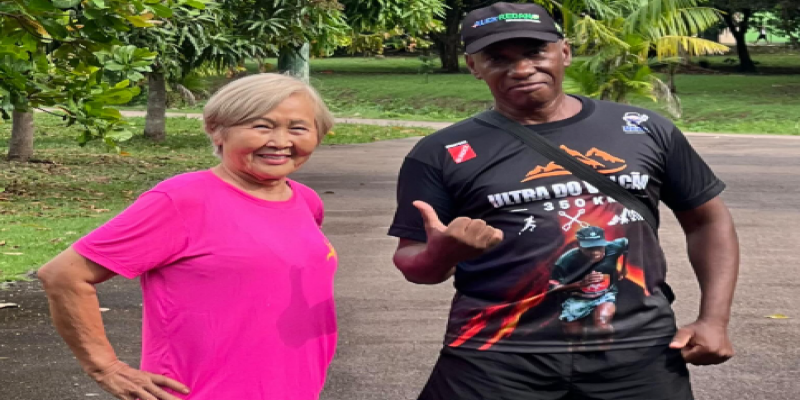 EM BUSCA DE APOIO: Aos 76, Rosa Ueda tenta bater recorde de 200 km a pé e procura patrocinadores 